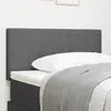 Image de vidaXL Tête de lit LED Gris clair 80 cm Tissu en velours côtelé