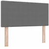 Image de vidaXL Tête de lit LED Gris clair 100 cm Tissu en velours côtelé