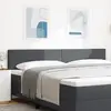 Image de vidaXL Tête de lit LED Gris foncé 200 cm Tissu en velours côtelé