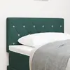 Image de vidaXL Tête de lit LED avec bandes LED Vert foncé 80 cm Velours