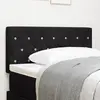 Image de vidaXL Tête de lit LED avec bandes LED Noir 100 cm Velours