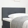 Image de vidaXL Tête de lit LED avec bandes LED Gris 80 cm Velours