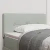 Image de vidaXL Tête de lit LED avec bandes LED Gris clair 90 cm Velours