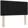 Image de vidaXL Tête de lit LED avec bandes LED Noir 100 cm tissu