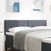 Image de vidaXL Tête de lit LED avec bandes LED Gris 144 cm Velours