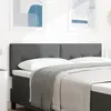 Image de vidaXL Tête de lit LED avec bandes LED Gris foncé 160 cm tissu