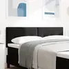 Image de vidaXL Tête de lit LED avec bandes LED Noir 160 cm Velours