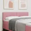 Image de vidaXL Tête de lit LED avec bandes LED Rose 160 cm Velours