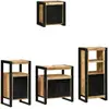 Image de vidaXL Ensemble de mobilier de salle de bain avec tiroir 4 pcs