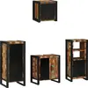 Image de vidaXL Ensemble de mobilier de salle de bain 4 pcs Bois Recyclé Solide
