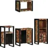 Image de vidaXL Ensemble de mobilier de salle de bain 4 pcs Bois Recyclé Solide