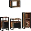 Image de vidaXL Ensemble de mobilier de salle de bain 4 pcs Bois Recyclé Solide