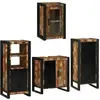Image de vidaXL Ensemble de mobilier de salle de bain 4 pc Multicolore