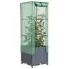 Image de vidaXL Jardinière surélevée avec housse aspect rotin 40x40x139 cm