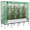 Image de vidaXL Jardinière surélevée avec housse aspect rotin 160x40x140 cm