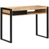Image de vidaXL Bureau 100x50x75 cm bois de manguier brut massif