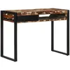 Image de vidaXL Bureau multicolore 100x50x75 cm bois massif de récupération