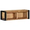 Image de vidaXL Meuble TV 80x30x25 cm bois massif de manguier brut