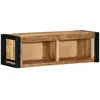 Image de vidaXL Meuble TV 80x30x25 cm bois massif de manguier brut