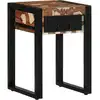 Image de vidaXL Table d'appoint multicolore 35x35x50cm bois massif récupération