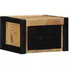 Image de vidaXL Tables de chevet 2 pcs 40x35x25 cm bois de manguier massif brut