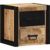 Image de vidaXL Table de chevet 40x35x40 cm bois massif de manguier brut