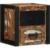 Image de vidaXL Table de chevet multicolore 40x35x40 cm bois de récupération