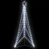 Image de vidaXL Sapin de Noël à LED 363 LED blanc froid 182 cm