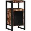 Image de vidaXL Armoire de salle de bain avec porte Marron Bois Recyclé Solide