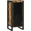 Image de vidaXL Armoire de salle de bain avec porte Marron Bois Recyclé Solide