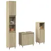 Image de vidaXL Ensemble de meubles de salle de bain 3 pcs chêne sonoma
