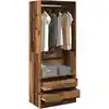Image de vidaXL Garde-robe vieux bois 80x50x200 cm bois d'ingénierie