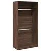 Image de vidaXL Kledingkast 100x50x200 cm bewerkt hout bruin eikenkleur