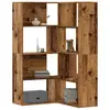 Image de vidaXL Bibliothèque d'angle à 4 niveaux vieux bois bois d'ingénierie
