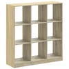 Image de vidaXL Bibliothèque chêne sonoma 102x32x108 cm bois d'ingénierie