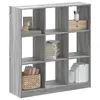 Image de vidaXL Bibliothèque sonoma gris 102x32x108 cm bois d'ingénierie