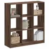 Image de vidaXL Bibliothèque chêne marron 102x32x108 cm bois d'ingénierie