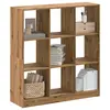 Image de vidaXL Bibliothèque chêne artisanal 102x32x108 cm bois d'ingénierie