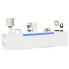 Image de vidaXL Meuble TV mural avec LED blanc 180x31x39,5 cm