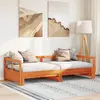 Image de vidaXL Lit de jour sans matelas cire marron 80x200 cm bois pin massif