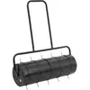 Image de vidaXL Rouleau à gazon de jardin à tirer et colliers d'aérateur 63 L fer acier