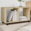 Image de vidaXL Armoire à roulettes chêne sonoma 72x33x42,5cm bois d'ingénierie