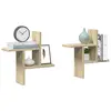 Image de vidaXL Étagères murales 2pcs chêne sonoma 38x12x38cm bois d'ingénierie