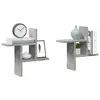 Image de vidaXL Étagères murales 2 pcs gris béton 38x12x38 cm bois d'ingénierie