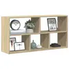 Image de vidaXL Étagère murale chêne sonoma 100x25x50 cm bois d'ingénierie