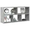 Image de vidaXL Étagère murale gris béton 100x25x50 cm bois d'ingénierie