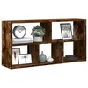 Image de vidaXL Étagère murale chêne fumé 100x25x50 cm bois d'ingénierie