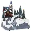 Image de vidaXL Décoration de village de Noël Multicolore 20,5 x 17 x 21 cm