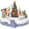 Image de vidaXL Décoration de village de Noël Multicolore 22 x 21,5 x 17 cm