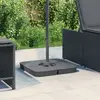 Image de vidaXL Ensemble de base de parasol pour parasols à pied croisé 4pcs PP